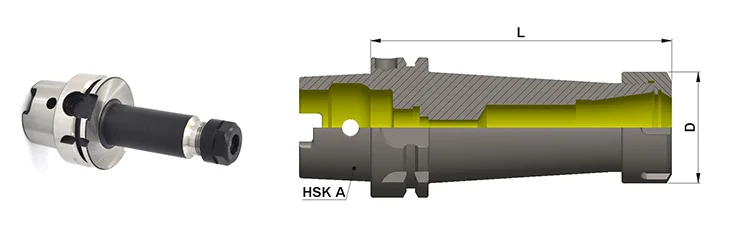 HSK-A63 ER Collet (160mm)